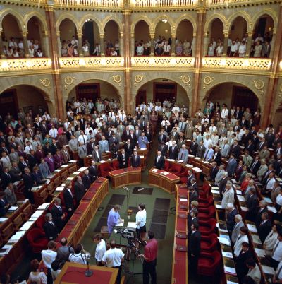 Az új kormány tagjainak eskütétele a Parlamentben, 1994. július 15.