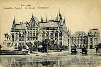Országház tér az Országház déli homlokzata előtt, 1919 előtt