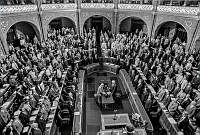 Az Országgyűlés tavaszi ülésszakának 6. napja az Országház főemeletén, 1990